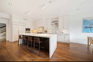 4 Bon Tempi “Linda” Stools in brown leather, from South Hill Home