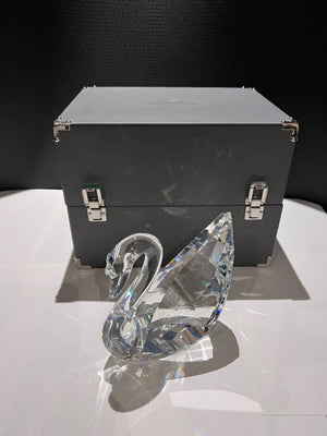 Swarovski Crystal 189254 "Maxi" Swan, 6.5" high