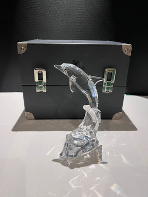 Swarovski Crystal 221628 "Maxi" Dolphin, 8" high