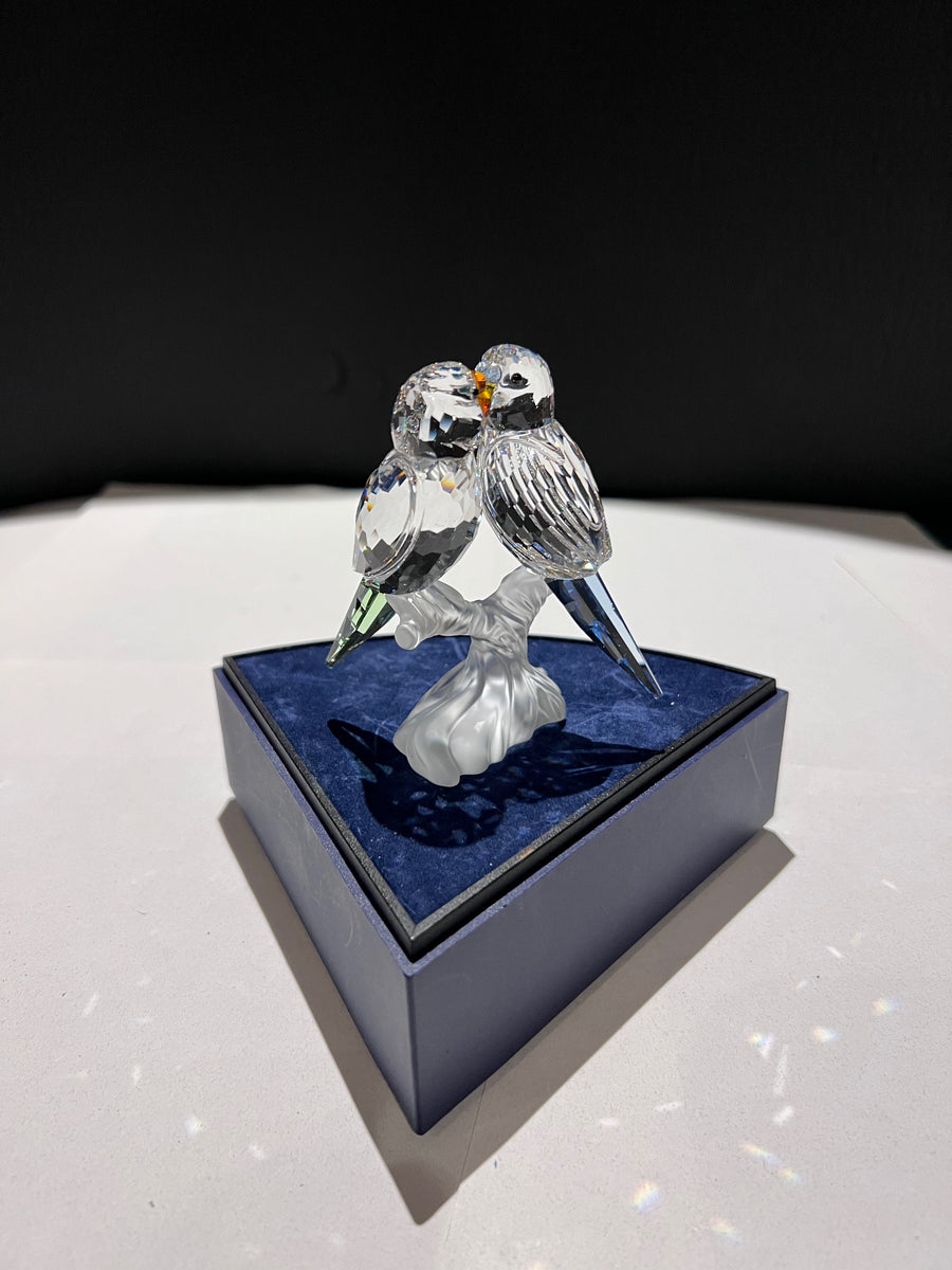 Swarovski クリスタル インコ 置物 楽天市場】スワロフスキー セキセイ