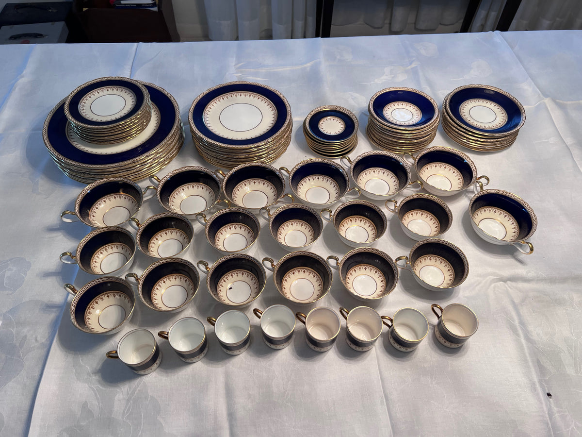 Aynsley Desborough Blue 7637 Dinnerware Lot Sell My Stuff Canada