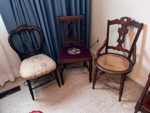 3 Vintage Accent Chairs