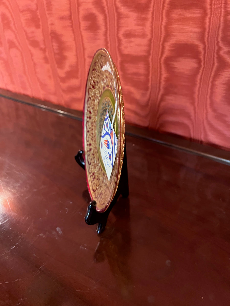 Topkapi Collection Hand Decorated Small Glass Plate Sell My Stuff Canada Canada's Content