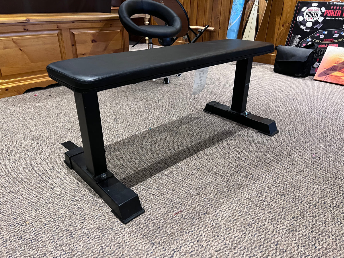Amazon Basics Flat Weight Workout Exercise Bench, Black Sell My Stuff