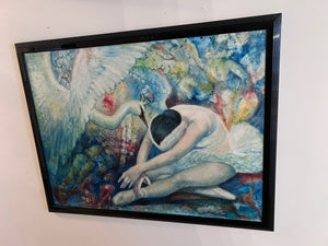 Abstract Dancer Painting by Shlossberg '67