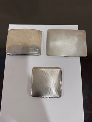 3 Sterling Silver Money/Card Holders- 375g