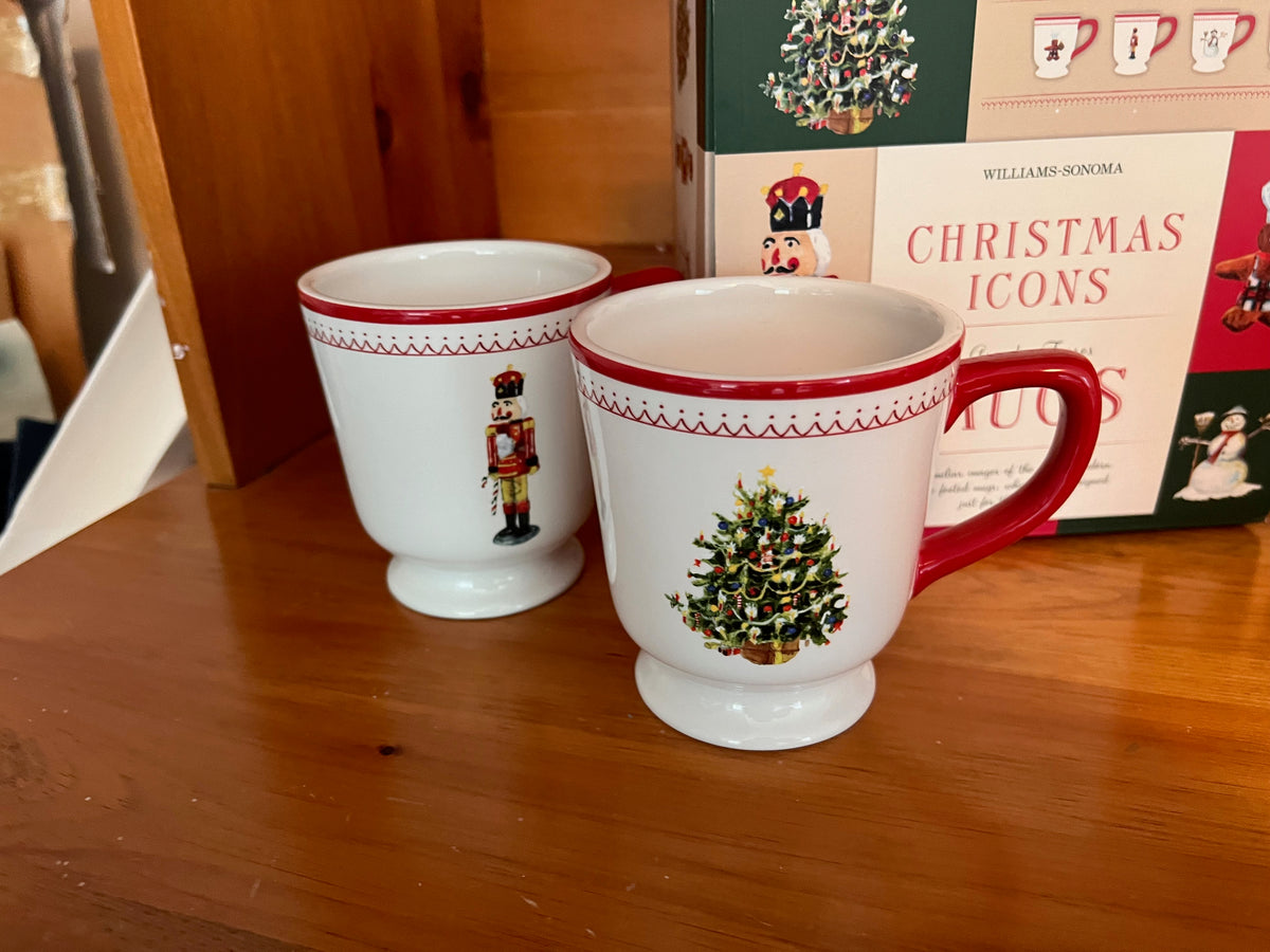 Williams Sonoma Christmas Mugs