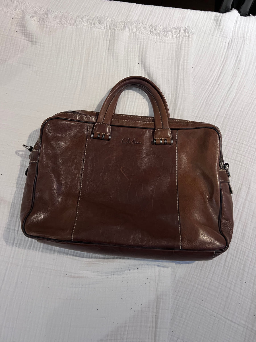 Cole Haan Brown Leather Briefcase Sell My Stuff Canada Canada's
