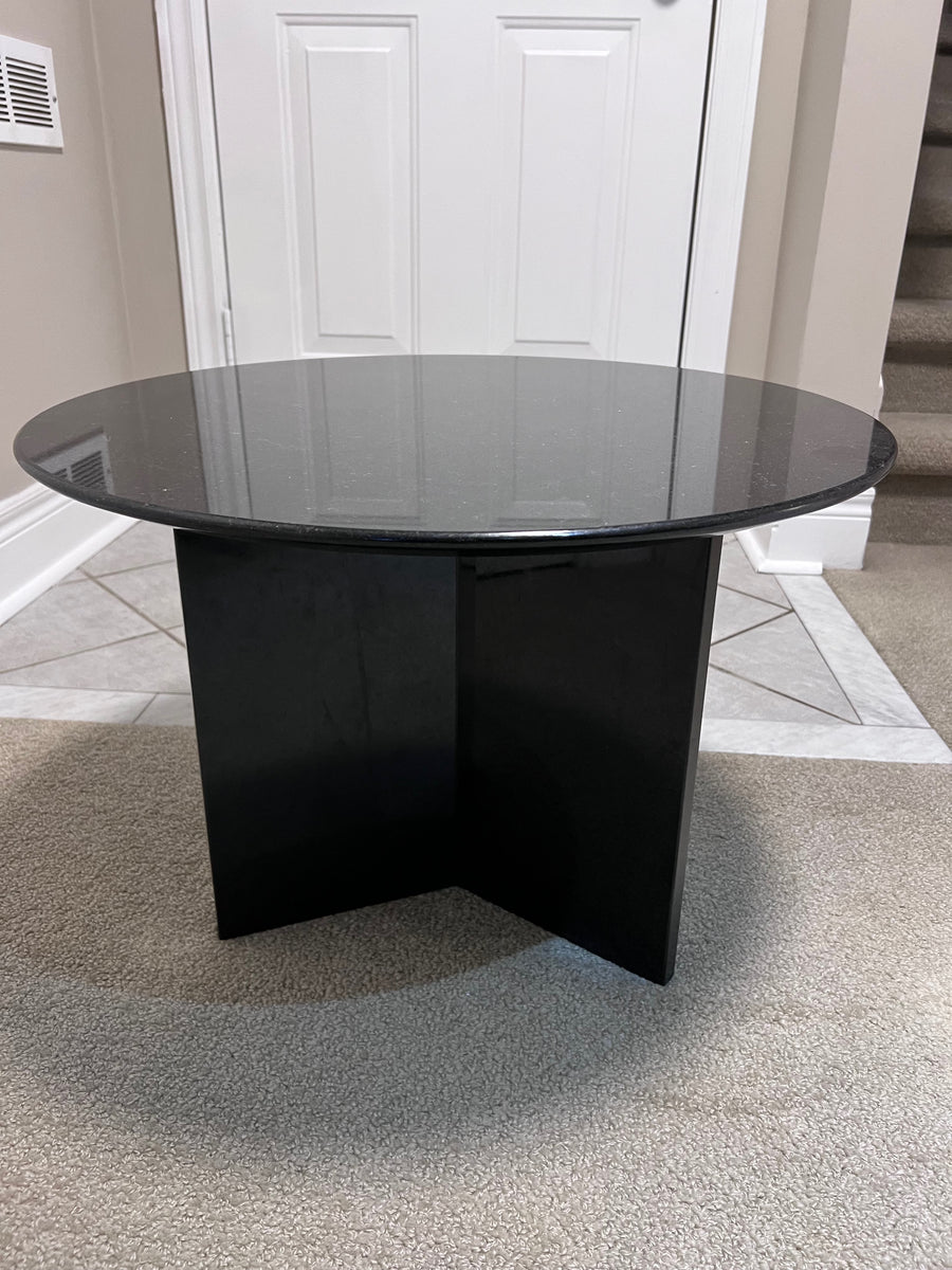 Custom Round Granite Side Table 2 Sell My Stuff Canada Canada's Content and Estate Sale