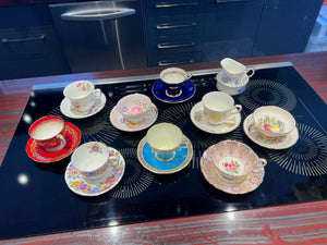 9 Cups & Saucers Lot