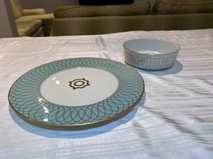 "Carlo Dal Bianco - Este" presentation plate & bowl by Fürstenberg