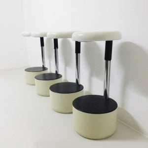 4 X GOLF STOOL BY ROBERTO LUCCI & PAOLO ORLANDINI FOR VELCA LEGNANO, 1960'S