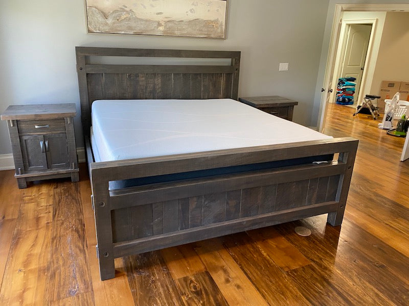 Mennonite Made King Bed with TempurPedic, Pure Cool, Probreeze Medium