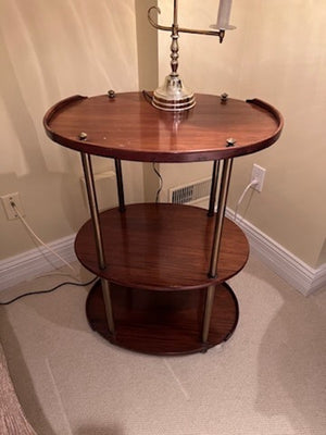 3 Tier Wood Side Table