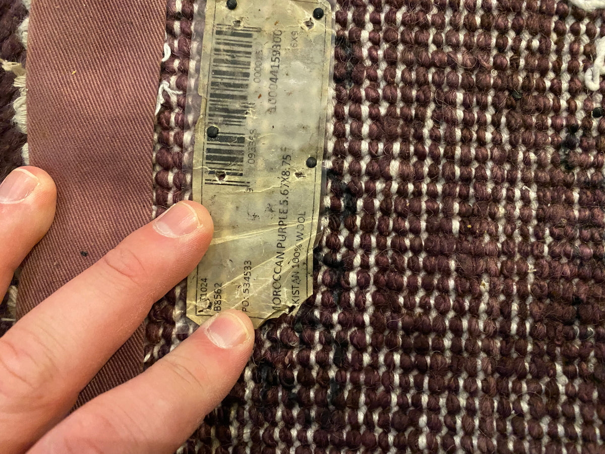 ELTE 100 Wool Moroccan Purple Rug 6ft x 9ft Sell My Stuff Canada Canada's Content and