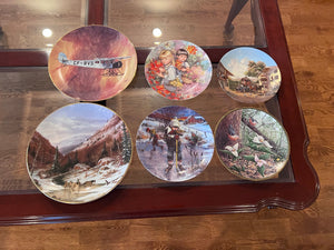 6 Collector Plates Lot