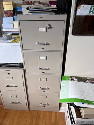 4 Drawer Vintage Filing Cabinet by Cole