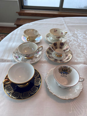 6 Miniature Cups & Saucers