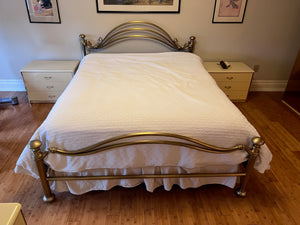 "Cantu Furniture" Authentic King Brass Bed (COA Included)