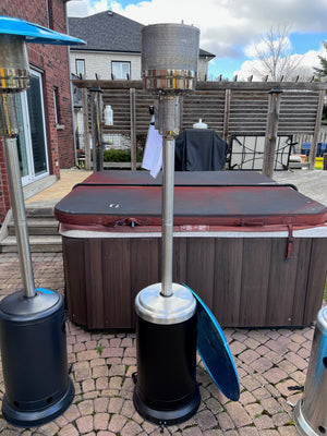 87-inch Outdoor Propane Patio Heater- Black