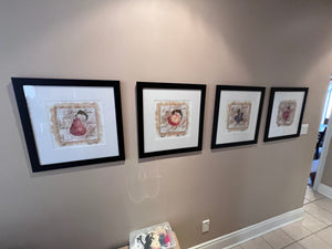 4 Fruit Prints by Peggy Waly