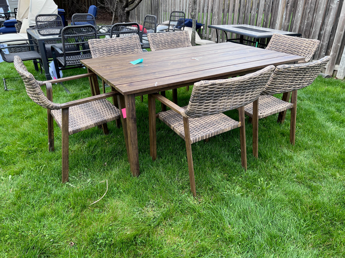 hometrends Willow Springs Dining Table + 6 Chairs Sell My Stuff Canada Canada's Content and hometrends Willow Springs Dining Table + 6 Chairs Sell My Stuff Canada Canada's Content and