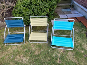 3 Small 'In-Pool' Folding Chairs