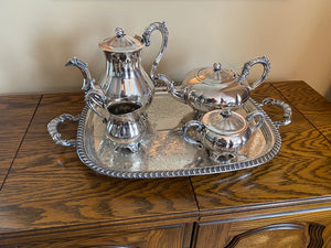 5pc Silver Plated Tea Set