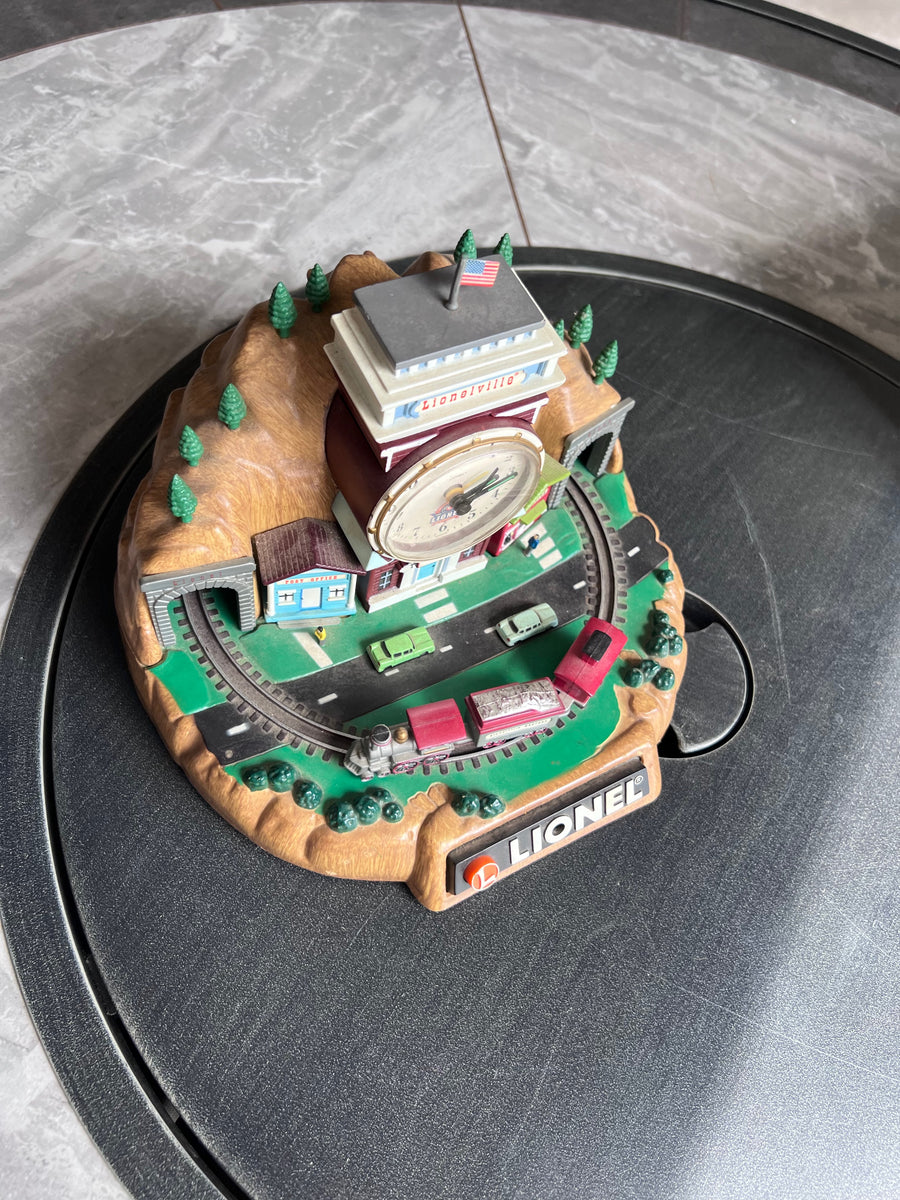 『レア』LIONEL TRAINS 100th ALARM CLOCK Lionel 100th Anniversary Train Station Animated Alarm Clock