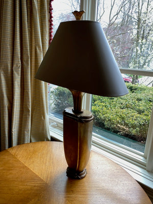 "Chapman" brass and gold metal table lamp