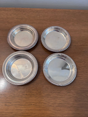 4 Sterling Silver Coasters