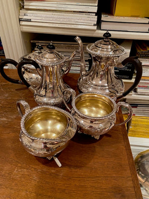 5 Piece Silver Plated Tea Set Lot