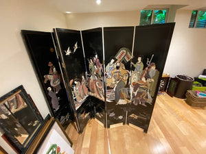 6 Panel Oriental Screen