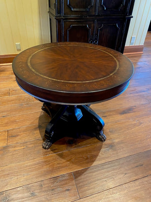 "Drexel Heritage" Ornate Round Centre Table, Clawed Feet