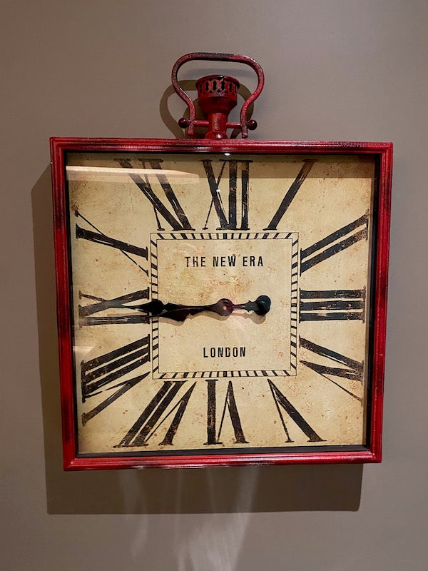 HomeSense Red Battery Powered Decor Wall Clock Sell My Stuff Canada