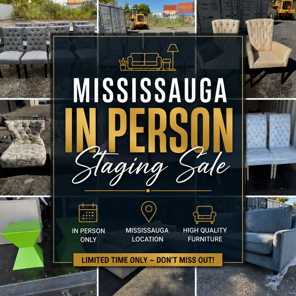 Mississauga MASSIVE OUTDOOR IN PERSON Staging Furniture Sale- Sat, May 30th 10-3pm @ 584 Hazelhurst Rd