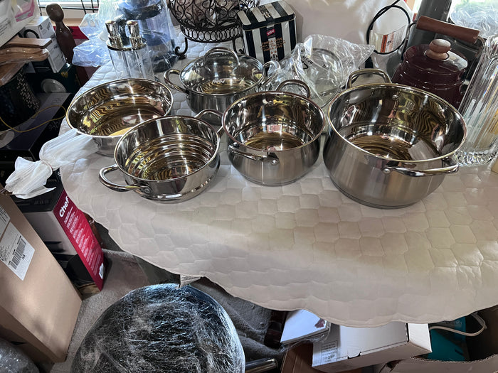 Brand New Parini Signature Series Stainless Pots Lot