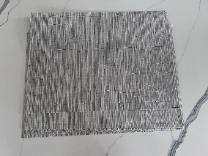 7 CHILEWICH BAMBOO Rectangular Placemats, Fog (*retail $161)