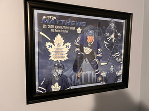 Auston Matthews NHL Rookie of the Year Print