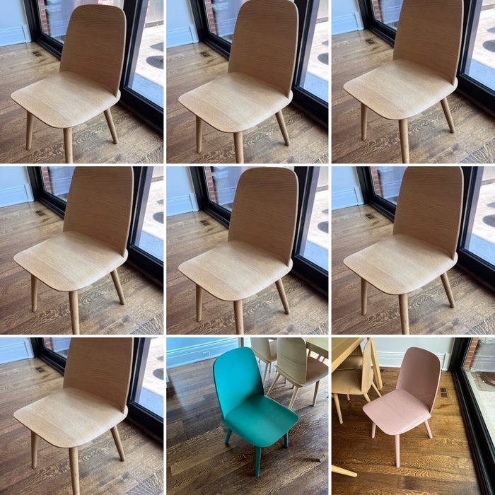 9 'Muuto' Oak Nerd Dining Chairs (*Retail $689 each)