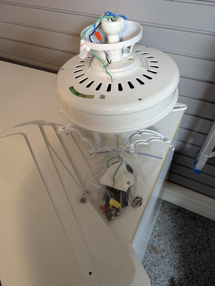 White Ceiling Fan (currently disassembled)