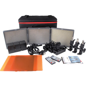 Aputure Amaran 3-Point Daylight LED Light Panel Kit (2 Flood, 1 Spot)