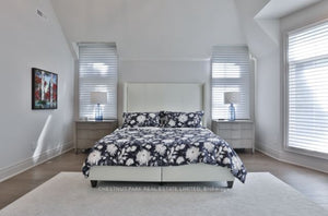 Ethan Allen King Colton Leather Headboard + Storage Bed in Odessa White (*retail $6,296)