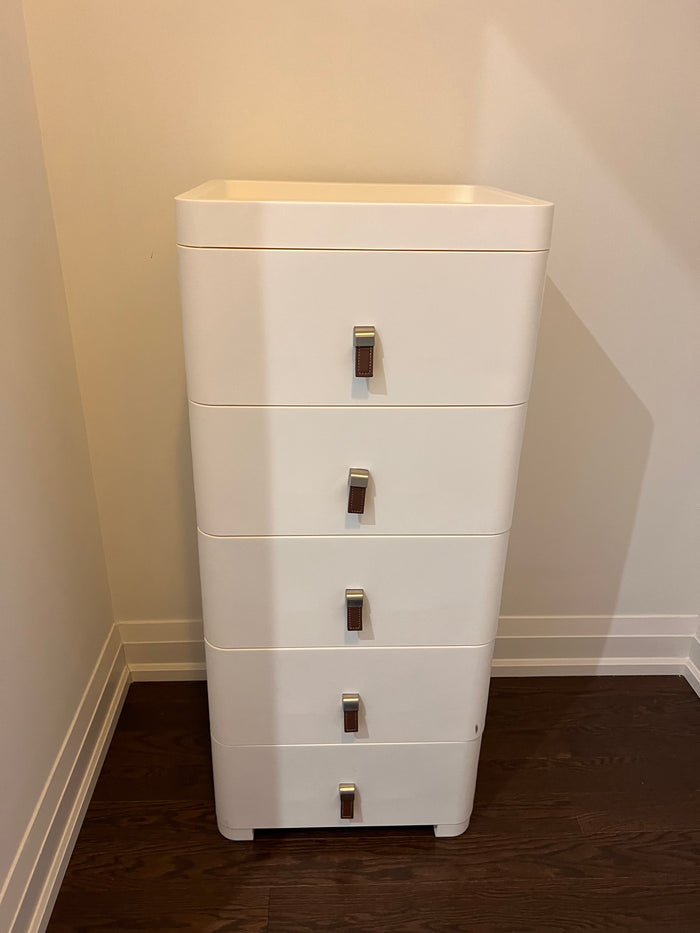 White Plastic Storage Drawers