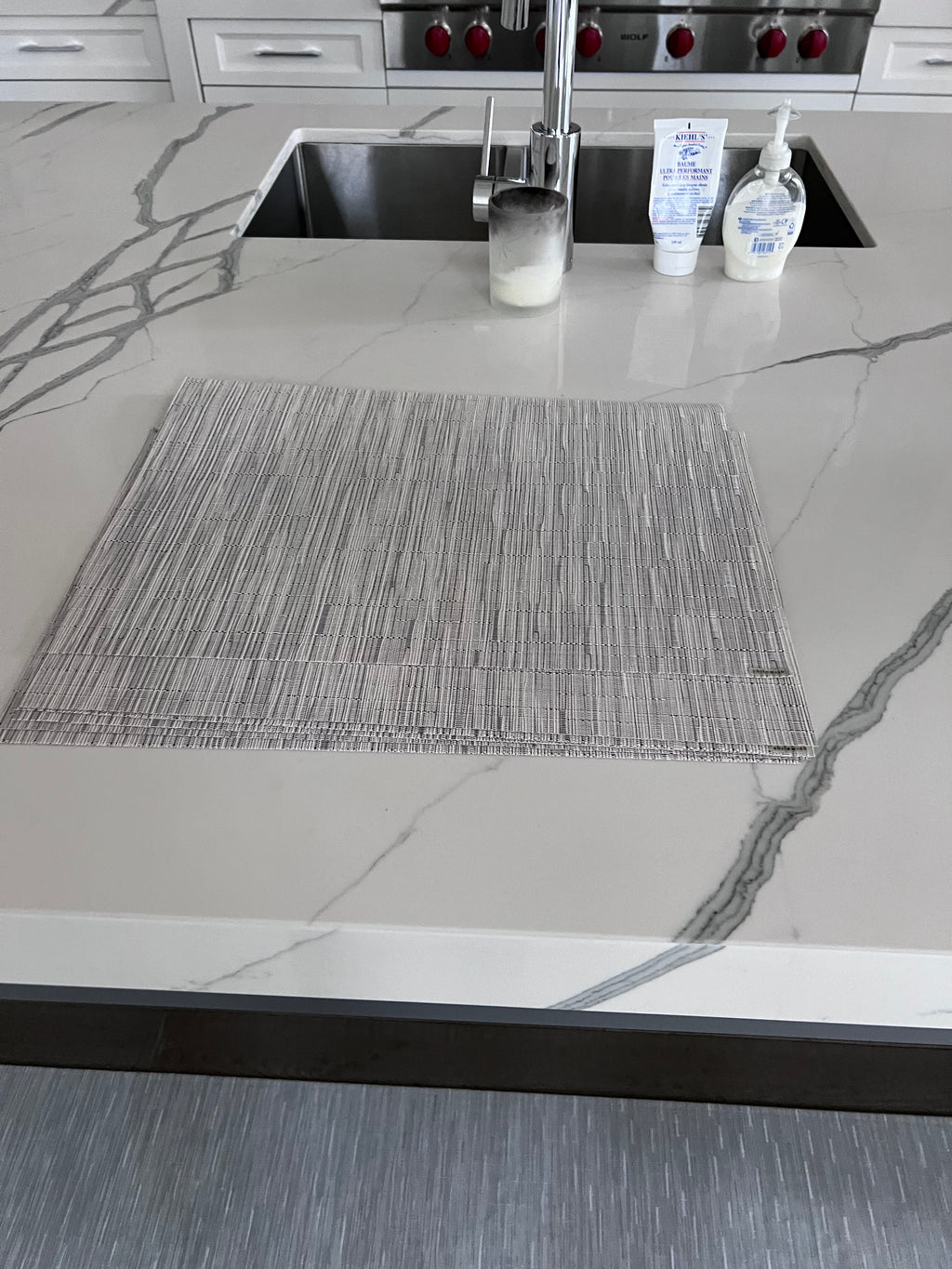 7 CHILEWICH BAMBOO Rectangular Placemats, Fog (*retail $161)
