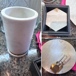 William Sonoma Marble Honeycomb Lot (*retail value $385)