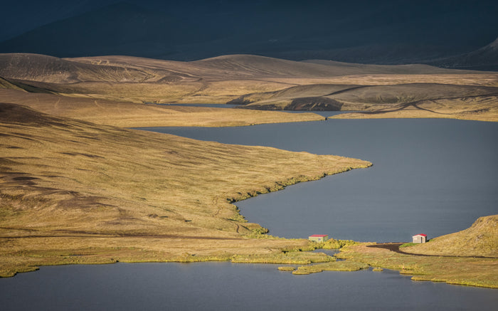 Lori Ryerson Fine Art Photography 'Cottage Country Iceland Style, Highlands of Iceland (framed) 25" x 37"