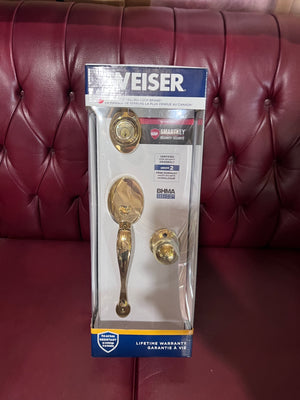 Weiser Exterior Door Handle Set/Entry Door Lock with Key