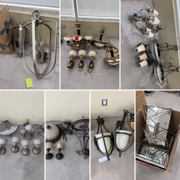 MULTIPLE LIGHT FIXTURES (*CAN BE VIEWED AND PURCHASED AT THE PICKUP)