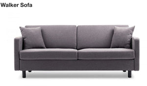 Walked Grey Upholstered Sofa